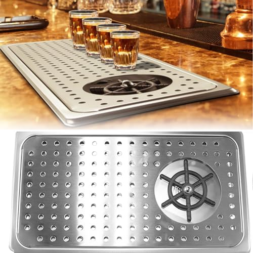 VoOqo Cup Washer Glass Rinser, 304 Stainless, Drain and Drip Tray, For Your Bar, Cafe, Restaurant, Pub, Household, Tea Shops, Hotel