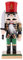 BLASHRD 20 cm Legno Schiaccianoci Figure Ornamento Noce per Festa di Natale Decorazione Regali Blu