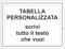 Pubblimania CARTELLO CON SCRITTE PERSONALIZZATE inserite da te, in alluminio Composito 3 mm (Tabella Personalizzata)