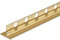Balneo Duschleiste Edelstahl Zuschneidbar - Gefälleprofil Keil-Profil Duschleiste Edelstahl - Zuschneidbar für die Duschkabine - Leicht zu reinigen - Sicher - Links - 1,1x120x3 cm - Gold