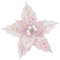 KI Store 6pcs Pink Christmas Tree Poinsettia Flowers 30cm Candyland Christmas Tree Decorations Pastel Floral Display