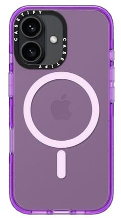 CASETiFY Impact iPhone 16 Case [Slim / 8.2 ft. 4X Military Grade Drop Protection/Compatible with Magsafe] - Purple