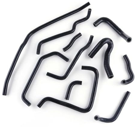 Refrigerante Manguitos Compatible con Mazda para Miata para MX-5 1.6 1.8 MK2 1999 2000 2001 2002 2003 2004 2005 Kit De Manguera De Silicona para Refrigeración(Black)