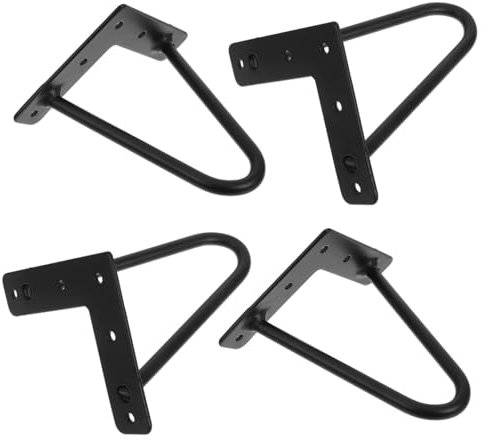 Gadpiparty 4pièces Jambes De Table Métalliques Fonte Support pour Meubles avec Parfait pour Tables De Nuit Et Bureaux