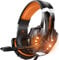 Bengoo G9000 - Auriculares estéreo para juegos para PS4, PC, control Xbox One, cancelación de ruido, auriculares sobre la oreja con micrófono, luz LED, envolvente de graves, orejeras de memoria suave