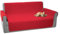 Comart - Majestic Sofabezug – Sofabezug mit Armlehnen, gesteppter Überwurf – wendbar – Kratzfest – für Hunde und Katzen – maschinenwaschbar – rutschfest – Rot – 3-Sitzer-Sofa
