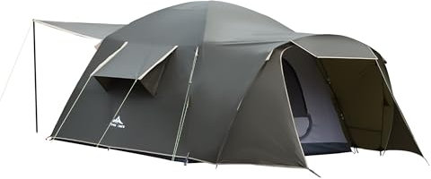 Three Bears großes 6-Personen-Zelt – Winddicht und wasserdicht, geräumiges Familienzelt für Autocamping, Wandern und längere Aufenthalte im Freien