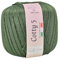 Woolly yarn Cotty 5 Cotone numero 5 per uncinetto e lavoro a maglia, cotone sottile, gomitolo 100gr 452 metri 100% filo di scozia (Verde Scuro 635)