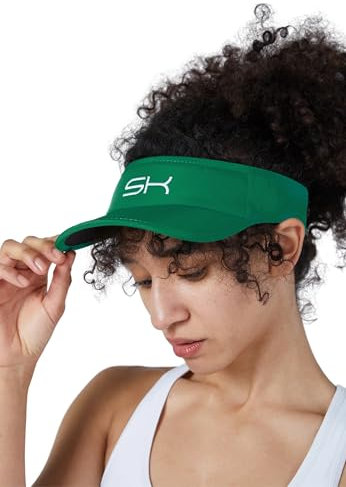 Sportkind Tennis, Running, Golf Sonnen Visor, tannengrün