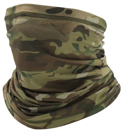 Cache-visage Pour Hommes - Cache-cou Rafraîchissant | Guêtres Multifonctions Respirantes À Imprimé Camouflage Visage | Demi Masque Snood Écharpe | Guêtres D'écharpe De Refroidissement Solaire