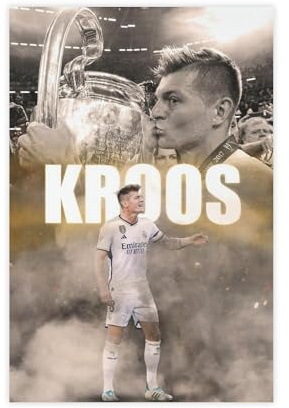 hsqxidhz Toni Kroos Fußball-Poster, Leinwandposter, Wandkunst, Dekordruck, Bild Gemälde für Wohnzimmer, Schlafzimmer, Dekoration, 30 x 45 cm