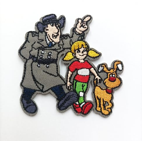 Hobbies and Patch Iron On Embroidered Patch Inspector Gadget Together Cartoon Vintage Iron On Or Sew Decoration Backpack Sweatshirt Knit Bag Jacket Jeans Apron Pencil Case