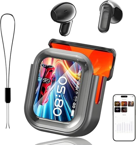 NE20 Cuffie Traduzione Simultanea, Auricolari Bluetooth 6.0 con schermo LED, 3 in 1 Auricolari Traduttore Simultaneo con 6 Modalità, 135 Lingue Cuffie Traduttore Istantaneo, per Viaggi/Affari