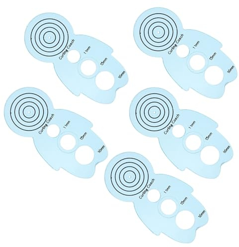 HOMOBABE 5 Stück Teiliges Quilling Papier Curling Werkzeug aus Robustem Kunststoff mit Ergonomischem Griff für Kartenbasteln Papierrollen und Kreative DIY projekte Vielseitig für Anfänger