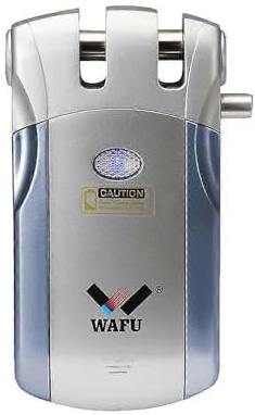 Wafu 018 - Cerradura de puerta invisible electrónica sin llave, desbloqueo por mandos a distancia, puerta inteligente de seguridad, fácil instalación