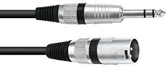Omnitronic 30225196 - Cavo XK-20 XLR maschio/jack stereo, 2 m