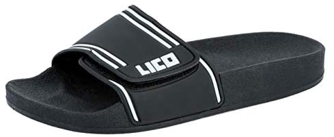 Lico COAST V Unisex Erwachsene Badeschuhe, Schwarz/ Weiß, 41 EU