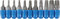 BGS 784 | Jeu d’embouts | 6,3 mm (1/4) | profil T (pour Torx) | 11 pièces