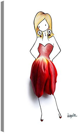 PICANOVA – Samantha 40x30cm – Premium Leinwanddruck – Kunstdruck Auf 2cm Holz-Keilrahmen Für Schlaf- Und Wohnzimmer Von Virgola Art
