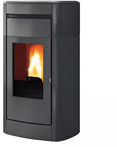 EdilKamin 805520 Vyda Air Tight Pelletofen Stahl/Keramik Grau/A+