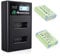 NB 13L Battery,Powerextra 2 Pack 1600mAh nb-13l Battery and Dual LCD Charger,Compatible with canon PowerShot G7 X Mark II,G5 X,G7 X,G9 X,G9 X Mark II,SX620 HS,SX720 HS,SX730 HS Digital Camera