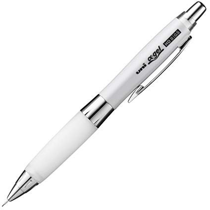 Uni Alpha-Gel Shaker 0.5mm Mechanical Pencil with Firm Grip, White (M5619GG1P.1)