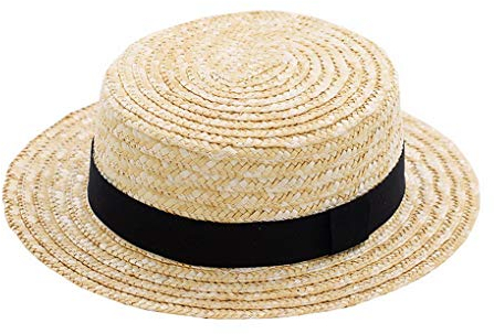 ACMEDE Strohhut Kreissäge Hut Sommerhut Erntehut Gartenhut Sonnenhut Herrenstrohhut Herren Männer mit Ripsband Unisex Größe Einstellbar