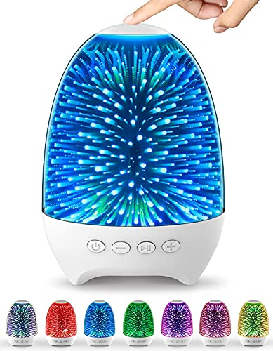 AISCOOL Bedside Lamp, Touch Dimmable with Bluetooth Speaker, Night Light, Children's Colour Changing LED Nursing Light, Night Lamp Gift for Baby, Teenagers, Adults for Bedroom Living Room