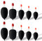Dingbear 10 stücke (50g, 40g, 30g, 20g, 15g) Schwarz Pot-Bellied Float mehrzweck Pot-Bellied Float Angeln Bobber Float Eva Schaum Schwimmt Angelschwimmer