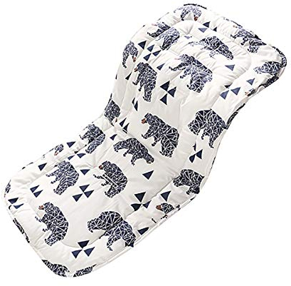 SONARIN Sitzauflage für Kinderwagen,100% Baumwolle Universal Sitzkissen für Kinderwagen,Buggy,Wasserdichte,atmungsaktiv(Elefant)