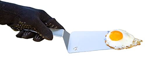 FENNEK Wender aus Edelstahl | Ideal zum Wenden von Grillgut und Burger auf Plancha und Grill | Made in Germany