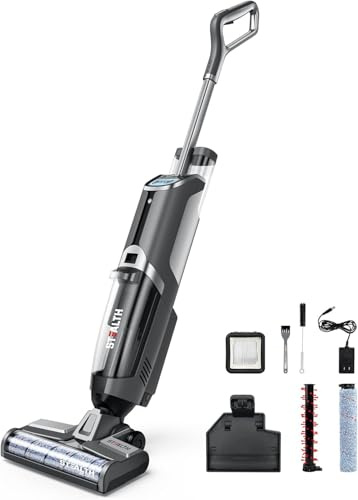 Stealth All in One Wet Dry Mop Lightweight Cordless Vacuum, Multi Surface Cleaner for Carpet, Hard Floors and Area Rug, Gray