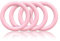 O - Ring aus Druckguss 25mm, 4er Set, DIY Hunde-Leine/Hunde-Halsband, nichtrostend, Ideal mit Paracord 550, Farbe: Pastell-rosa