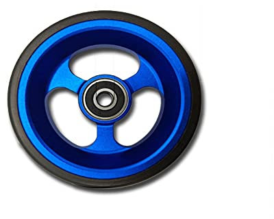 Rollstuhlräder Vorne 4/5 Zoll, Ersatzräder Rollstuhl Vorderrad, elektrischer Rollstuhl-Vorderrad, 120 kg Maximale Belastung, Rollstuhlräder für Gesundheitsfahrzeuge(1 Stück)