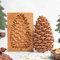 Geschnitzte hölzerne Ausstechform für Kekse, Lebkuchen, Keksstempelformen für Springerle, Tragacanth, Marzipan, russische Pryanik, Lebkuchen und Tirggel (Pinekone)