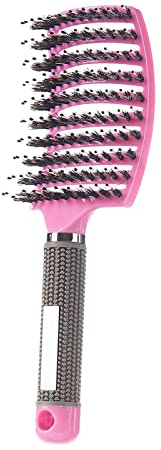 Detangling Brush, Wet Dry Detangler Hair Brushes, Vented Detangling Brush, Fast Drying Styling Massage Hairbrush for Women & Kids’ Long, Thick, Thin, Curly & Tangled Hair (Pink)\