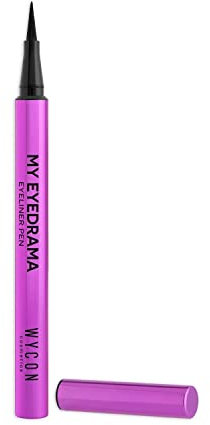 WYCON cosmetics MYEYEDRAMA - Eyeliner Nero Extra Matt, Penna Eyeliner Finish Opaco Lunga Tenuta