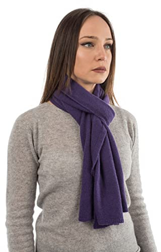 Dalle Piane Cashmere - Schal aus 100% Kaschmir - Made in Italy - für Mann/Frau, Farbe: Violett, Einheitsgröße
