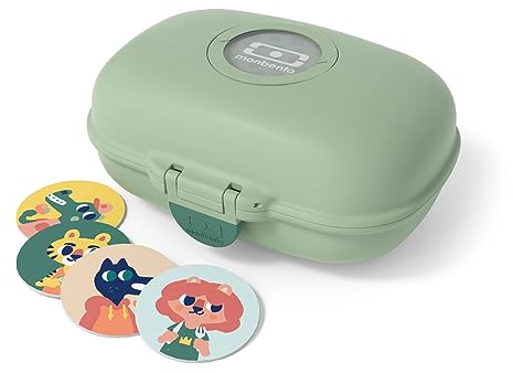 monbento - Kinder Snackbox MB Gram Forest - Jungen und Mädchen - Ideal für Mittagessen oder Snacks in der Schule/Park - BPA Frei - Lebensmittelecht - Grün