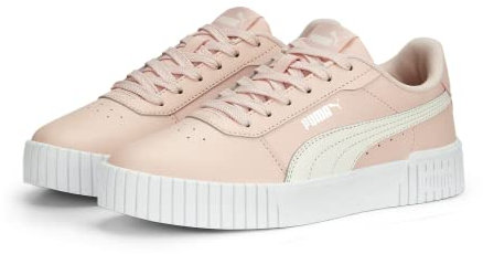 PUMA Sneaker da donna Carina 2.0, Rosa Polvere Calda Bianco-puma Argento-Puma Bianco, 40 EU