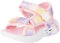 Skechers Ragazze, Sandali Bambina, Light Pink Textile Multi Trim, 26.5 EU