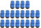 Radmuttern mit Geschlossenem Ende, M12 X 1,5, 19 Mm, L42 Mm, Radmuttern, Hochfest, Rostfrei, Professionell, Universell (Blau)