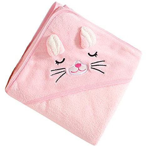 Genikeer Toalla Bebe, Baño para Bebés con Capucha, Toallas para Bebés, Baño Absorbentes Suaves para Bebés, para Bebés Y Niñas Recién Nacidos