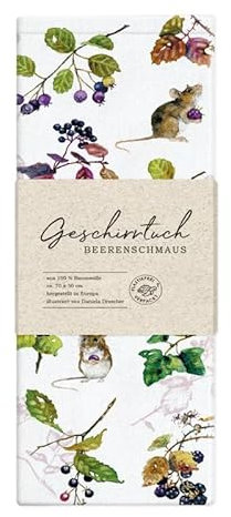 Grätz Verlag GmbH Geschirrtuch 100% Baumwolle, Geschenkidee, Küchen Accessoire, Motiv, Geschenk, Küche, Kochen, Grillen (Beerenschmaus)