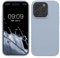 kwmobile Case for iPhone 15 Pro Case - Soft TPU Silicone Cover - Light Blue