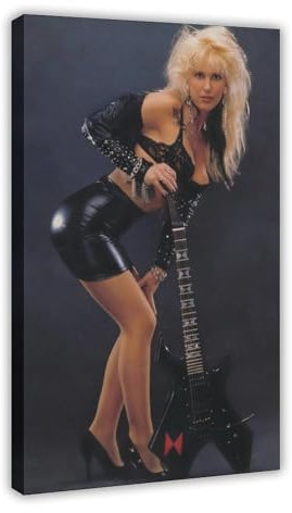 Leinwandposter Sänger Lita Ford, Schlafzimmer, Dekoration, Sport, Landschaft, Büro, Raumdekoration, Geschenk, Rahmen-Stil, 60 x 90 cm