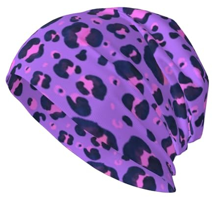 Diari Leopardenmuster Beanie, modische Beanie-Mütze für alle Jahreszeiten, Pullovermütze für Erwachsene und Jugendliche, Leopardenmuster Beanie 7, One size
