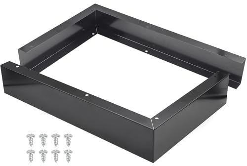 Microwave Filler Kit 2.95”W Black Microwave Trim Kit Replaces Whirlpool W10164739 - Universal Microwave Trim Kit Fits Most Brands - Fills Over The Range Oven Cabinet Gap - 10.75”D x 17.25”H