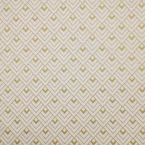 Panini Tessuti, Panama-Stoff, Geometrie Gold Lurex, Meterware, feste Breite 140 cm; 1 Menge = 50 cm; 2 Stück = 100 cm – Möbel, Stühle, Sofas, DIY