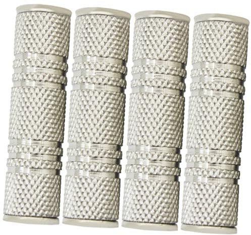 CRAFTHROU 4 Pz Adattatore Maschio A Maschio Convertitore Audio Connettore In Lega Di Zinco Connettore Audio Chitarra Convertitore Audio Conversione Audio Testa Apparecchiature Audio